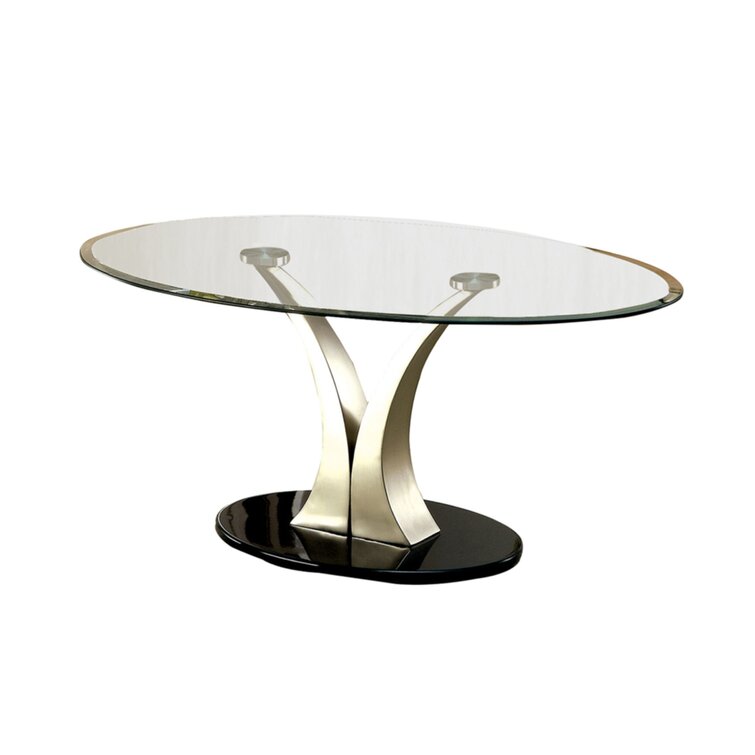 Orren Ellis Monrovia Pedestal Coffee Table Wayfair